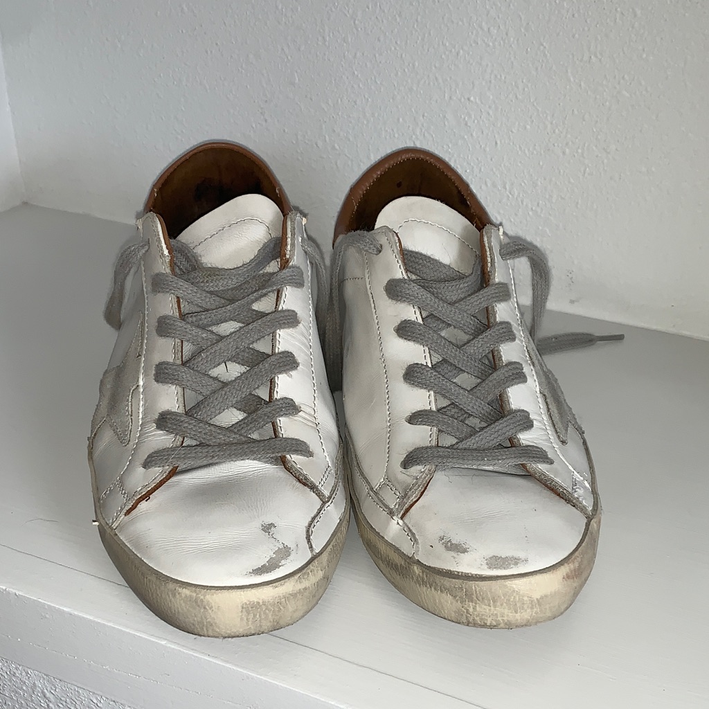 Woman’s Classic Golden Goose Super-Star Brown Leather, Grey Star, Grey Shoelaces